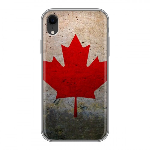 Дизайнерский силиконовый чехол для Iphone Xr Флаг Канады