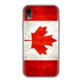 Дизайнерский силиконовый чехол для Iphone Xr Флаг Канады