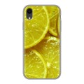 Дизайнерский силиконовый чехол для Iphone Xr Лимон
