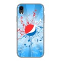 Дизайнерский силиконовый чехол для Iphone Xr Pepsi