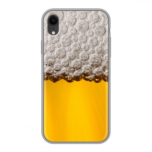 Дизайнерский силиконовый чехол для Iphone Xr Пузырьки пива