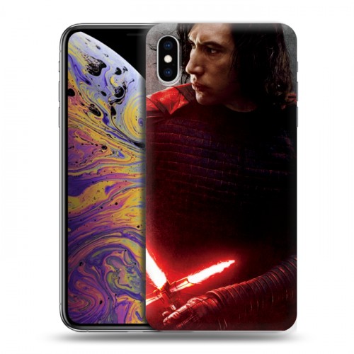 Дизайнерский силиконовый чехол для Iphone Xs Max Star Wars : The Last Jedi