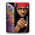 Дизайнерский силиконовый чехол для Iphone Xs Max Lil Wayne
