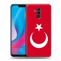 Дизайнерский силиконовый с усиленными углами чехол для Huawei Mate 20 Lite Флаг Турции