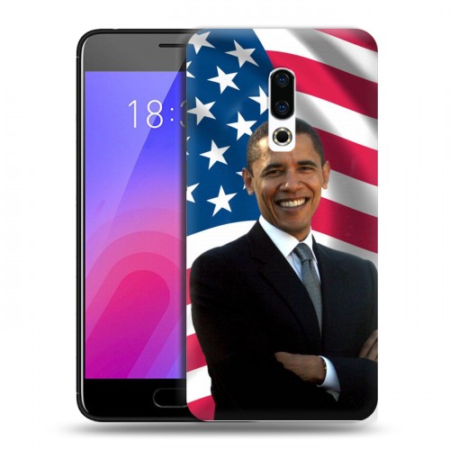 Дизайнерский пластиковый чехол для Meizu 16 Барак Обама