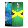 Дизайнерский пластиковый чехол для Nokia 7.1 Флаг Ямайки
