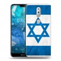 Дизайнерский пластиковый чехол для Nokia 7.1 Флаг Израиля