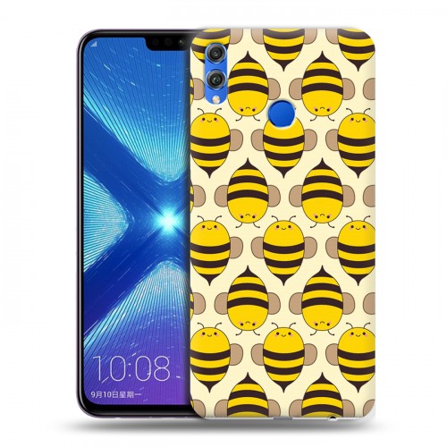 Дизайнерский силиконовый чехол для Huawei Honor 8X Пчелиные узоры