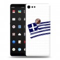 Полупрозрачный дизайнерский пластиковый чехол для Smartisan U3 Pro флаг греции
