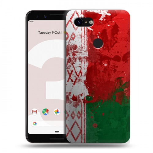 Дизайнерский пластиковый чехол для Google Pixel 3 Флаг Белоруссии