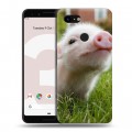Дизайнерский пластиковый чехол для Google Pixel 3 Свинки