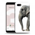 Дизайнерский пластиковый чехол для Google Pixel 3 Слоны