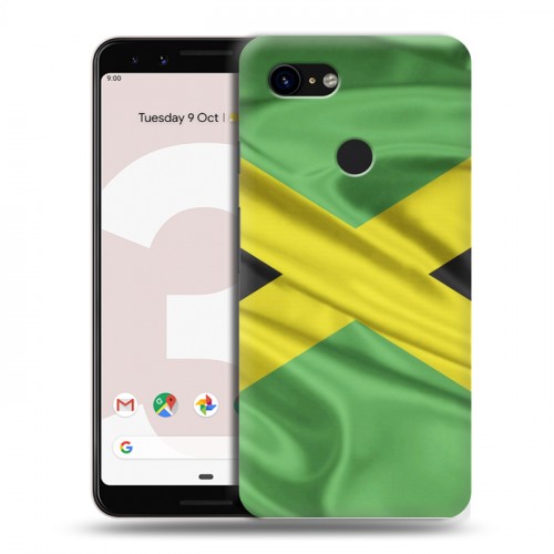 Дизайнерский пластиковый чехол для Google Pixel 3 Флаг Ямайки