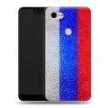 Дизайнерский силиконовый чехол для Google Pixel 3 XL Российский флаг