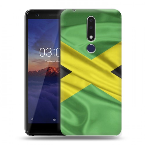 Дизайнерский силиконовый чехол для Nokia 3.1 Plus Флаг Ямайки
