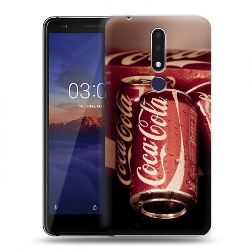 Дизайнерский силиконовый чехол для Nokia 3.1 Plus Coca-cola