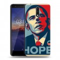 Дизайнерский силиконовый чехол для Nokia 3.1 Plus Барак Обама