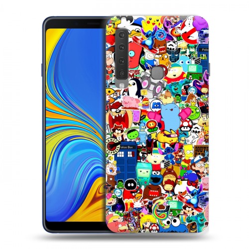Дизайнерский пластиковый чехол для Samsung Galaxy A9 (2018) Яркие стикеры