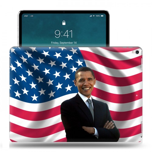 Дизайнерский силиконовый чехол для IPad Pro 12.9 (2018) Барак Обама