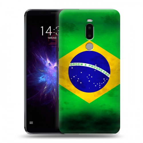 Дизайнерский силиконовый чехол для Meizu Note 8 Флаг Бразилии