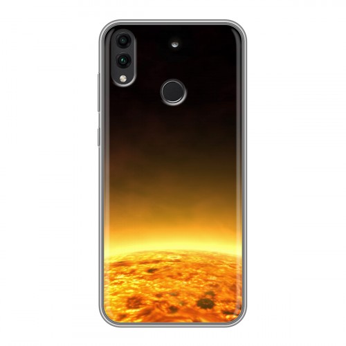 Дизайнерский силиконовый чехол для Huawei Honor 8C Солнце