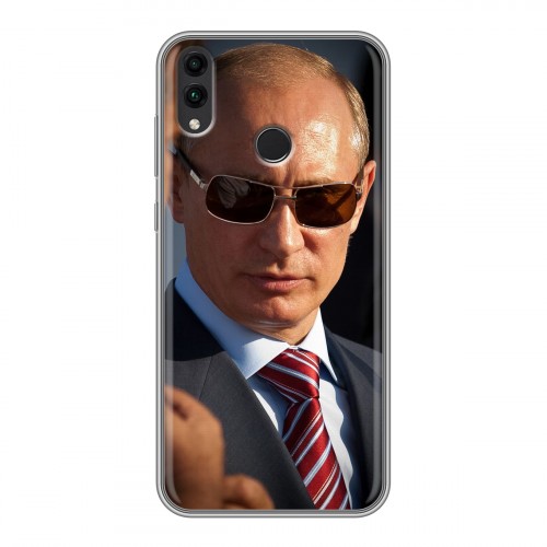 Дизайнерский силиконовый с усиленными углами чехол для Huawei Honor 8C В.В.Путин