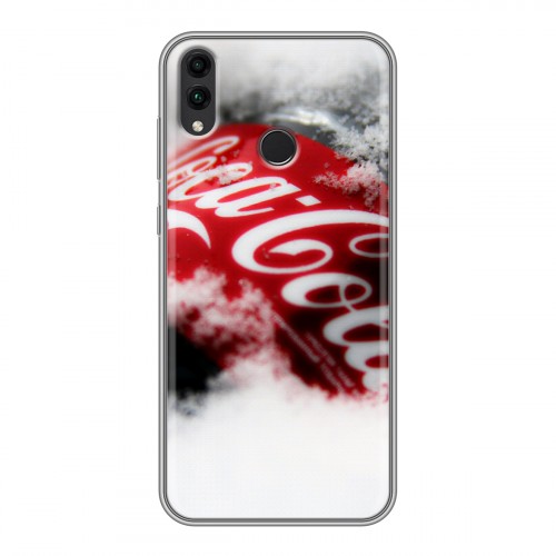 Дизайнерский силиконовый чехол для Huawei Honor 8C Coca-cola