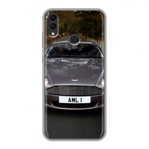 Дизайнерский силиконовый с усиленными углами чехол для Huawei Honor 8C Aston Martin