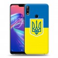 Дизайнерский пластиковый чехол для ASUS ZenFone Max Pro M2 Флаг Украины