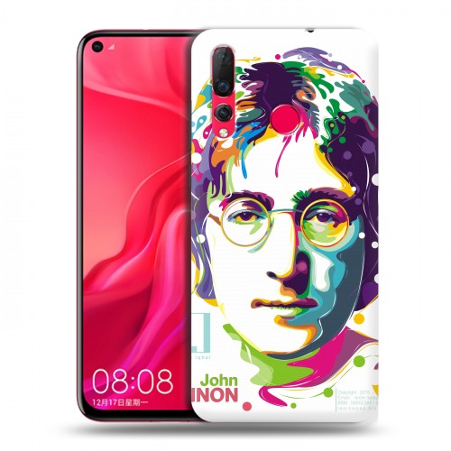 Дизайнерский пластиковый чехол для Huawei Nova 4 Джон Леннон