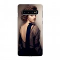 Дизайнерский силиконовый чехол для Samsung Galaxy S10 Эмма Уотсон