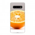 Дизайнерский силиконовый чехол для Samsung Galaxy S10 Апельсины