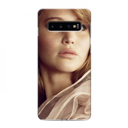 Дизайнерский силиконовый чехол для Samsung Galaxy S10 Дженнифер Лоуренс