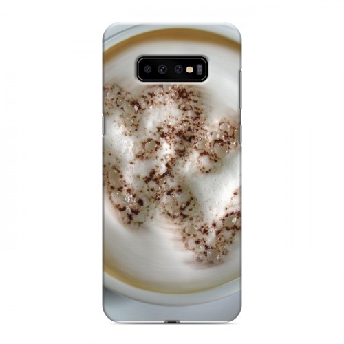 Дизайнерский пластиковый чехол для Samsung Galaxy S10 Plus Кофе напиток