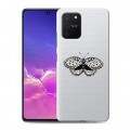 Полупрозрачный дизайнерский силиконовый с усиленными углами чехол для Samsung Galaxy S10 Lite прозрачные Бабочки 