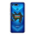 Полупрозрачный дизайнерский пластиковый чехол для Huawei Honor View 20 Флаг Азербайджана