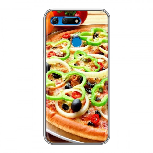 Дизайнерский силиконовый чехол для Huawei Honor View 20 Пицца