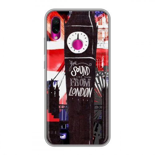 Дизайнерский силиконовый чехол для Xiaomi RedMi Note 7 Дух Лондона