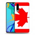Дизайнерский пластиковый чехол для Huawei P30 Флаг Канады