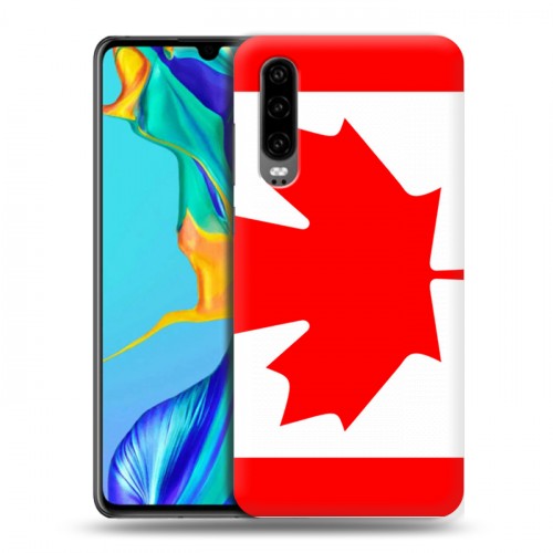 Дизайнерский пластиковый чехол для Huawei P30 Флаг Канады