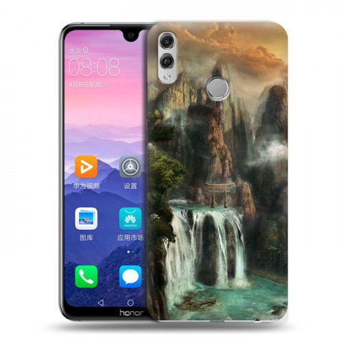 Дизайнерский пластиковый чехол для Huawei Honor 8X Max водопады