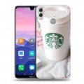 Дизайнерский пластиковый чехол для Huawei Honor 8X Max Кофе напиток