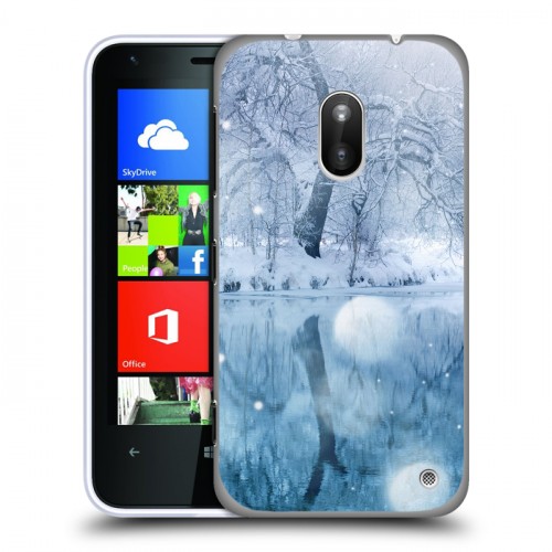 Дизайнерский пластиковый чехол для Nokia Lumia 620 Зима