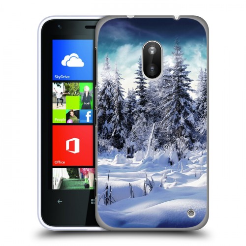 Дизайнерский силиконовый чехол для Nokia Lumia 620 Зима