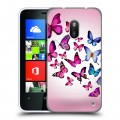 Дизайнерский пластиковый чехол для Nokia Lumia 620 Бабочки