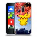 Дизайнерский силиконовый чехол для Nokia Lumia 620 Pokemon Go