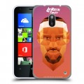 Дизайнерский пластиковый чехол для Nokia Lumia 620 НБА