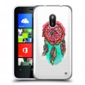 Полупрозрачный дизайнерский силиконовый чехол для Nokia Lumia 620 Прозрачные ловцы снов
