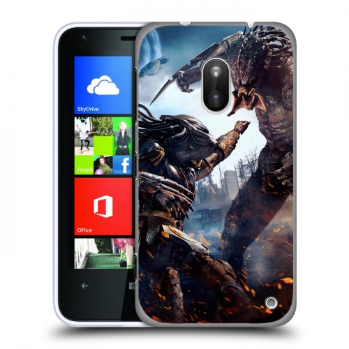 Дизайнерский пластиковый чехол для Nokia Lumia 620 Хищник (2018)