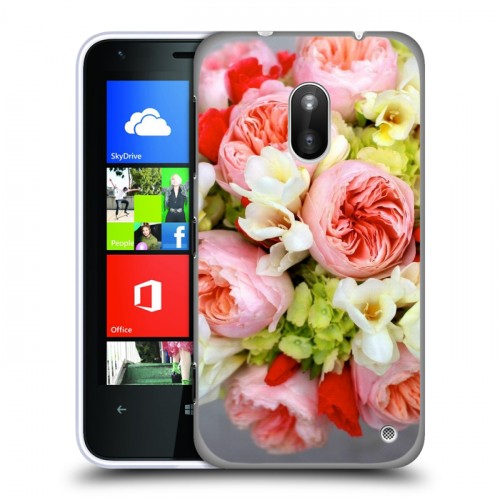Дизайнерский пластиковый чехол для Nokia Lumia 620 Пионы